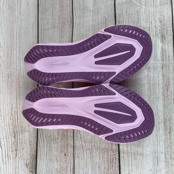 Asics Novablast 5 Womens Sz 10.5D Wide Running Shoes White Coral Reef Pink - Picture 8 of 11